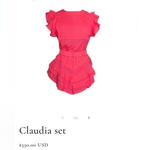 Maia Bergman NWT Claudia Skort Shirt Set Linen XS